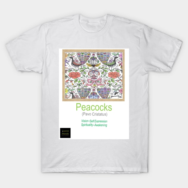 Peacocks T-Shirt by Yvonne Motifs